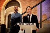 Directeur Rijksmuseum Wim Pijbes benadrukt tijdens de onthulling van de Nacht Expositie de samenwerking met Philips