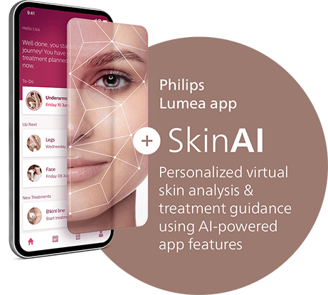 Fotoepilator i ri Lumea me funksionin SkinAi | Philips