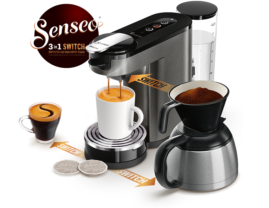 SENSEO® Switch 3in1 Kombinerad kaffebryggare Philips
