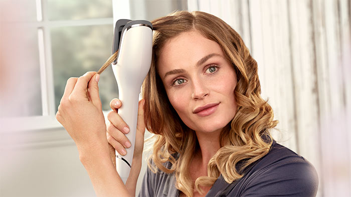 Philips hair auto curler top