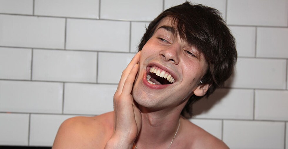 A man experiencing razor burn