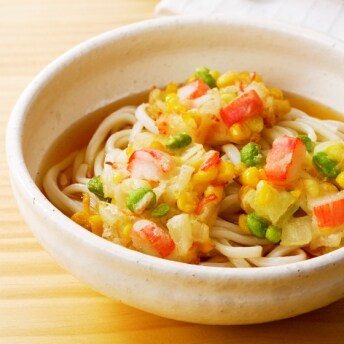 夏ベジたっぷりのプチかき揚げうどん ヌードルメーカーレシピ Philips