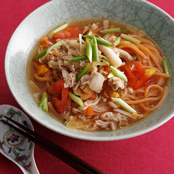 トマト温麺 | ヌードルメーカーレシピ Philips