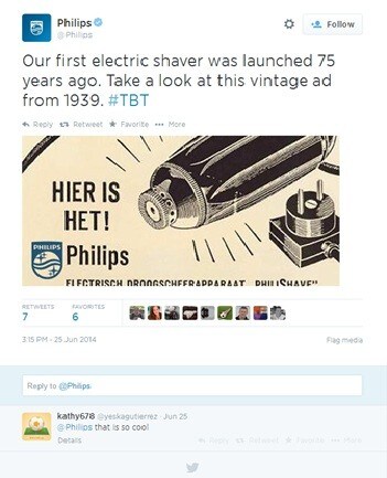 First electric shaver from philips