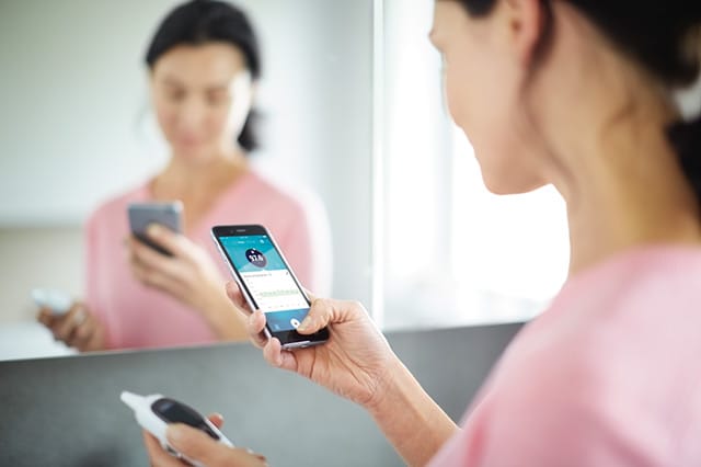 thermometer results in app