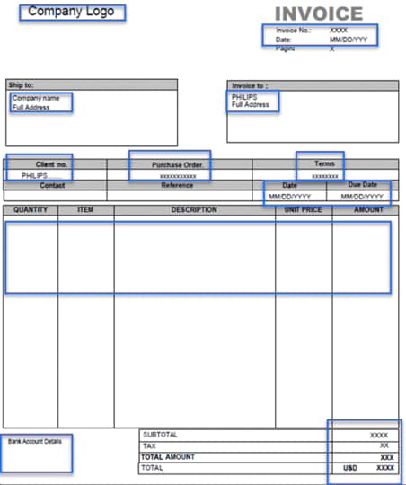 invoice template