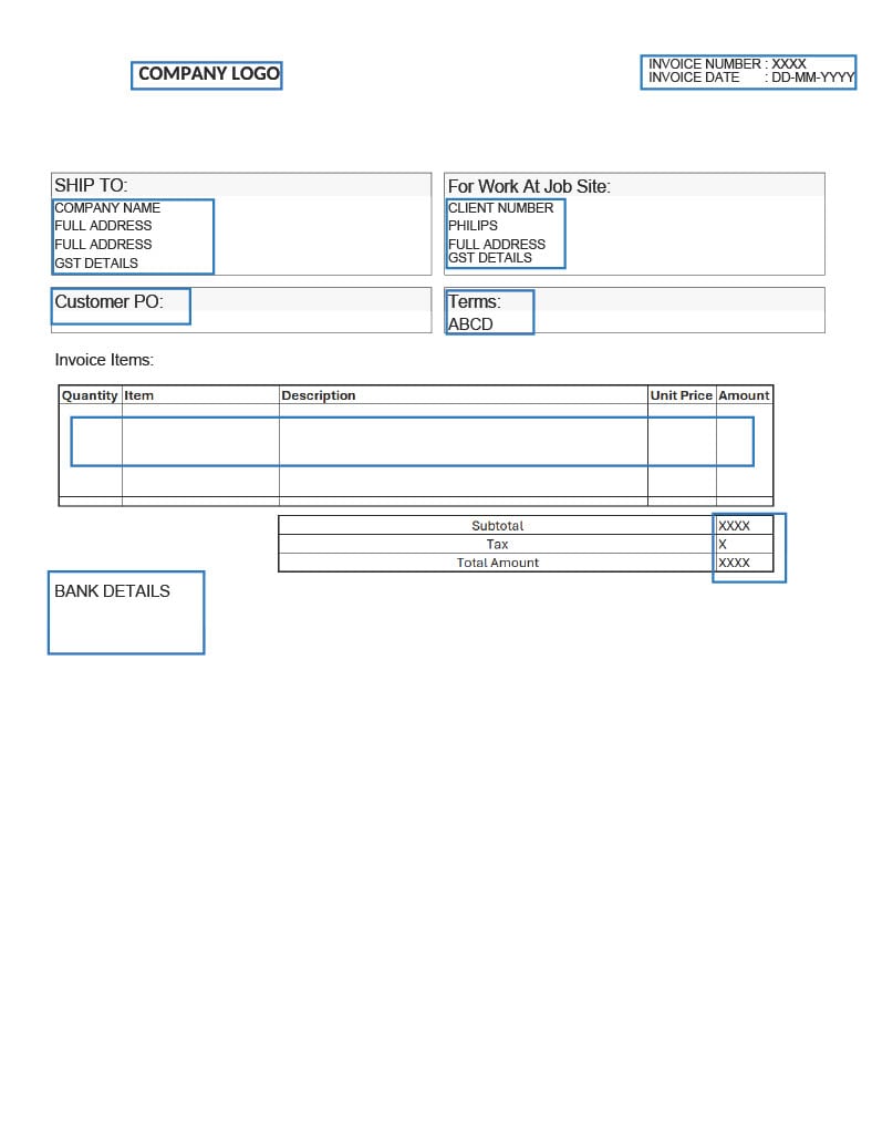 invoice template