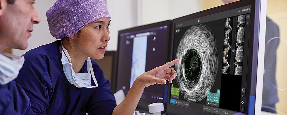 doctor pointing to screen