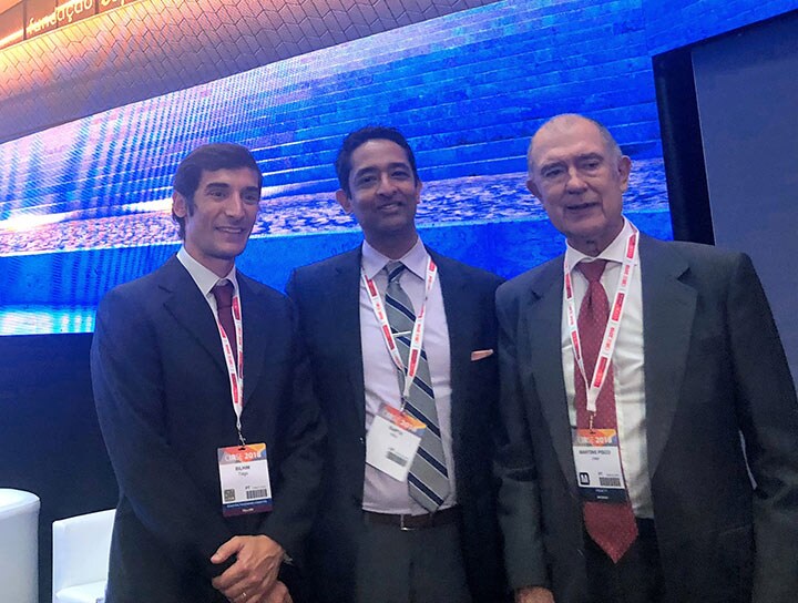 Dr. Tiago Bilhim, Atul Gupta, MD and Professor Joao Pisco