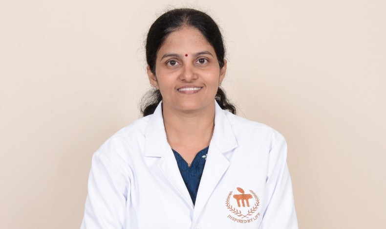 A portrait picture of Dr. Prakashini K., Professor and Radiologist at KMC Manipal