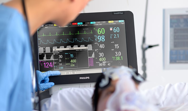 portable bedside patient monitor