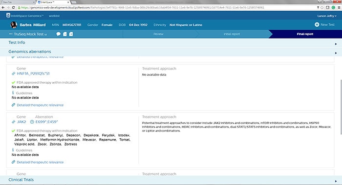Download image (.jpg) Philips IntelliSpace Genomics software analytics platform (opens in a new window)