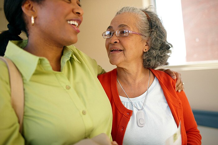 Philips CarePoint connects with Philips Lifeline personal alert buttons