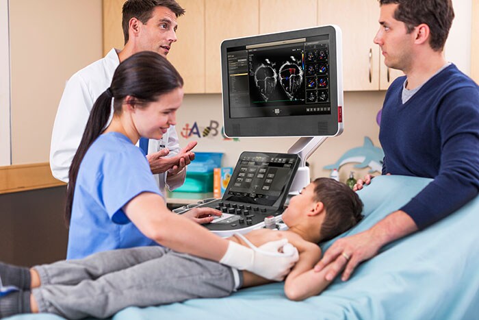 Download image (.jpg) Philips EPIQ CVx is designed to help cardiologists deliver better care for their patients, including pediatric patients. (opens in a new window)