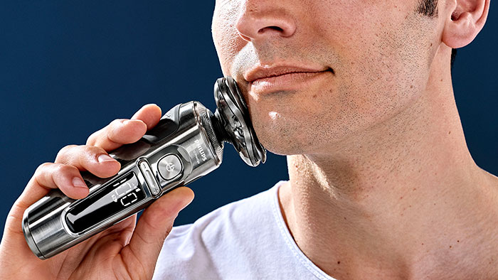 Download image (.jpg) Philips new Shaver Series 9000 Prestige comes with new NanoTech precision blades and the BeardAdapt Sensor that makes the shaver automatically adapt to the user?s hair 15 times per second. (opens in a new window)