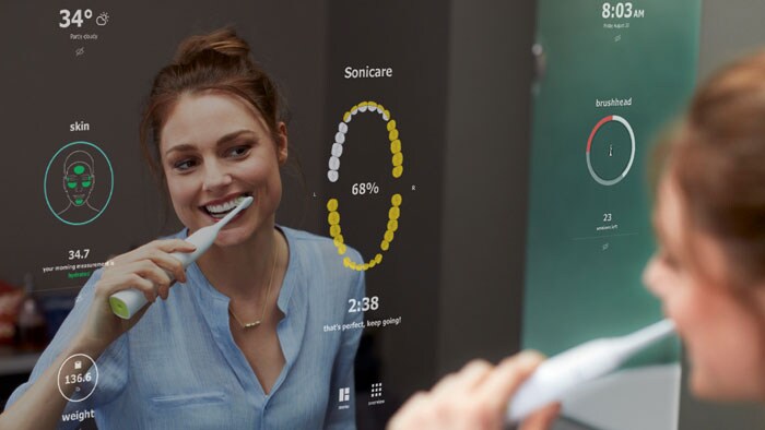 Download image (.jpg) Philips Smart Mirror concept (opens in a new window)