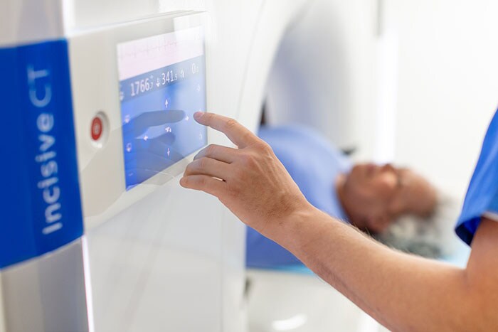 Download image (.jpg) The Philips Incisive CT OnPlan gantry controls. (opens in a new window)