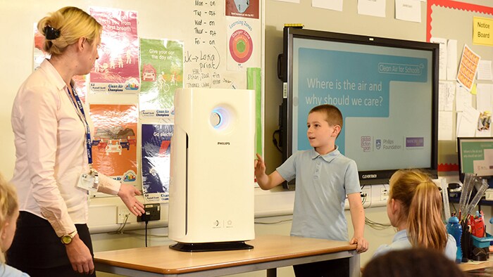 Philips, the Philips Foundation and Global Action Plan team up to improve the air quality at schools