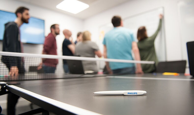 Philips pencil on a desk