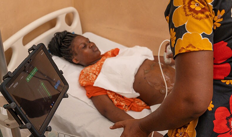 Algorithms build into Lumify handheld ultrasound give midwives access to critical information to assess health of mom and baby 
