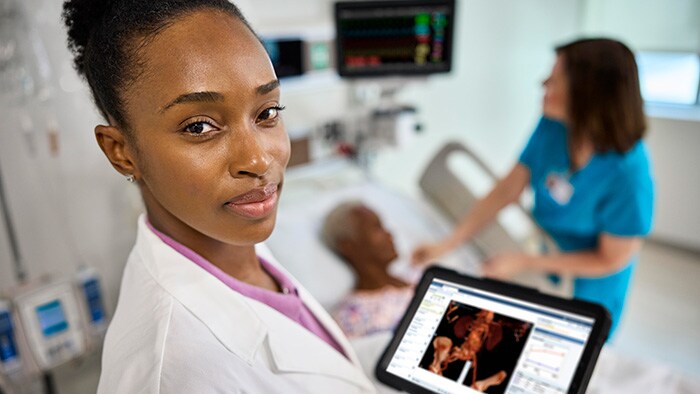 Doctor at bedside -  