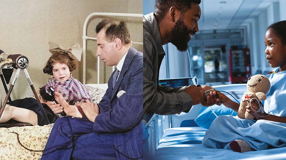 coverphoto juxtaposing classic Philips photo with modern visuals