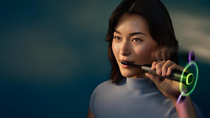 Smart pressure feedback visually guides users while brushing -  