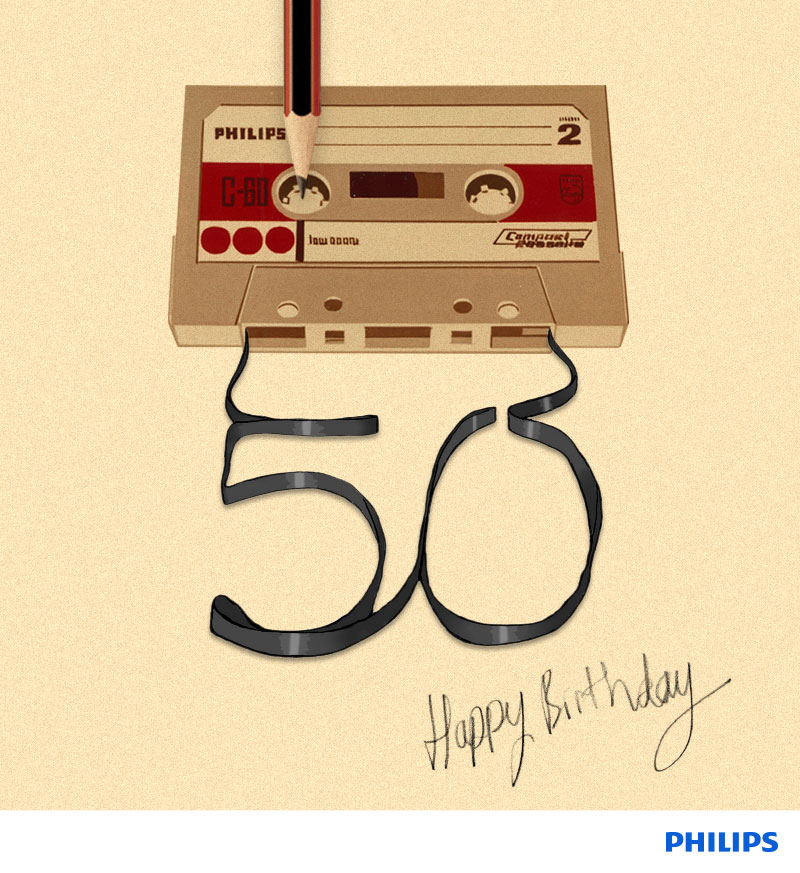 happy 50th birthday cassette