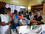 Clinical trainings at a hospital in Ghana