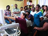 Clinical trainings at a hospital in Ghana