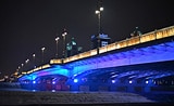 Astana bridge with Philips LED lighting